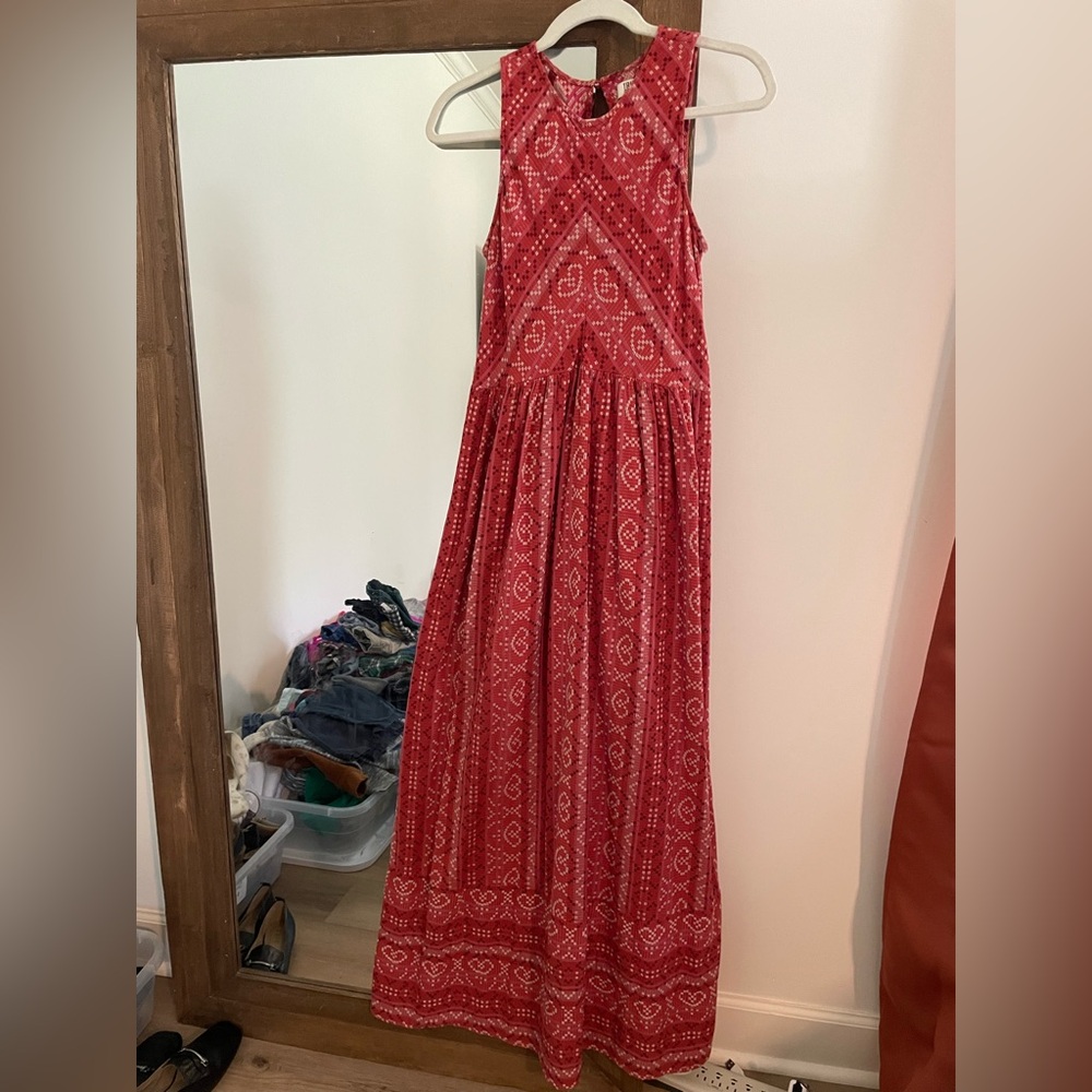 True Craft Sleeveless Cotton Maxi Dress